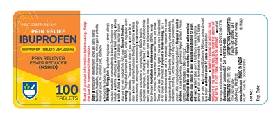 611r Rite Aid Ibuprofen 200mg Round (orange) Bottle Label 100s